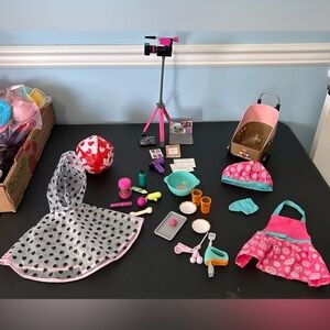 Doll accessories lot of 35 our generation/journey girls/my life/ toys
